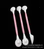 3 Piezas grupo de tallado de fondant cuchillo de tallar flor de azúcar bolígrafo de plástico encaje para pastel cuchillo rodillo herramienta de decoración para hornear