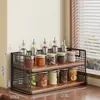 Estante de especias para cocina, organizador multifuncional de condimentos para encimera, almacenamiento doméstico de aceite, sal, salsa y vinagre, organizador de utensilios de cocina