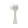 Cepillo Facial Limpiador de Doble Cara, Cepillo de Silicona con Cerdas Suaves, Cepillo Facial Limpiador Manual, Cepillo Facial Doble Cara para Maquillaje con Masaje