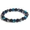 Pulseira masculina transfronteiriça Pedra Olho de Tigre pedra de fel preto pulseira de obsidiana imitação Yama AliExpress filho joias transfronteiriças atacado