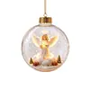 Colgante Luminoso de Cristal 3D Navideño, Cadena de Luces Acrílicas de Estrella de Cinco Puntas, Adorno de Muñeco de Nieve, Regalos Festivos Transfronterizos Europeos y Americanos