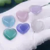 Adornos de Ojo de Gato en Forma de Corazón de Venta Caliente Transfronterizos, Adornos de Piedra Bruta de Ojo de Gato Coloridos en Forma de Corazón de Durazno, Piedras para Acuario de Minería, Regalos para Niños