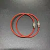 Llavero de anillo de cable de acero para punto de acero anillo de cable de acero inoxidable con recubrimiento de plástico anillo de cable de acero con recubrimiento de plástico hebilla de cierre de cable de acero con recubrimiento de plástico gran cantidad negociable