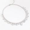 Collar de lágrima de personalidad transfronteriza colgante de diamantes de imitación de gota de agua transparente accesorios vintage de alta calidad collar femenino al por mayor