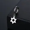 Clip para hueso de la oreja de estrella de seis puntas de acero de titanio sin perforar transfronterizo estilo coreano acero inoxidable aretes falsos de moda fabricantes de aretes franceses venden