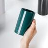 Vaso para enjuague bucal Taza de cerámica Portacepillos de dientes Vaso de agua para parejas Vaso cilíndrico Uso en hotel y hogar Porcelana blanca Minimalista moderno