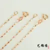 Cadena estrellada chapada en oro rosa de plata S925 Cadena de plata simple japonesa y coreana Joyería de plata Cadena para la clavícula con cadena Cadena de plata popular de Taobao