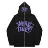 Sudadera con capucha y sudadera de lana de marca de moda transfronteriza Y2K para hombres y mujeres, suéter de talla grande con cremallera larga, lote de ropa de calle
