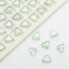 Colgante de Cristal Electrochapado en Forma de Abanico con Agujero Mediano de 10 mm DIY Joyería Hecha a Mano Aretes Collar Cuentas Sueltas de Vidrio Material para Abalorios