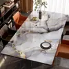 Manteles Individuales para Mesa de Comedor de Vidrio Suave con Patrón de Mármol al por Mayor, No Lavables, Impermeables, a Prueba de Aceite, Resistentes al Calor, Lujo Ligero, Sensación de Gama Alta, Mesa de Café para Sala de Estar