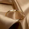 Pulsera Clásica de Acero de Titanio para Mujer Bestseller Transfronterizo de Amazon Pulsera de Lujo Ligero de Moda Regalo para Mejor Amiga Pulsera de Oro con Diez Diamantes