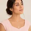 Europeu e americano transfronteiriço jóias moda rodada talão pérola crescente pingente colar feminino simples multi-camada temperamento colar personalizado