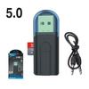 Receptor Sem Fio 2 em 1 Bluetooth 5.0 com Leitor de Cartão, Alto-falante, Transmissor e Receptor de Áudio Bluetooth 2 em 1