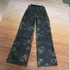 Jeans de Trabajo Camuflaje Verde Militar American High Street para Mujer Primavera y Otoño Nuevo Pantalón Adelgazante de Pierna Recta