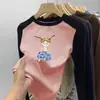 Camiseta Interior de Polar para Niña Otoño Invierno Nuevo Estilo Patchwork Manga Larga Ropa Interior Base Elegante para Bebé