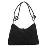 Bolsa de ombro de moda simples de cor sólida para mulheres 2023 este ano popular estilo coreano bolsa casual para todas as combinações bolsa de bolinho de massa para mulheres