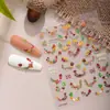 Otoño Nuevo Estilo Bosque Champiñón Lindo Piña Repujado Pegatinas para Uñas Estilo Pastoral Recolección de Otoño Adhesivo DIY Pegatinas para Uñas