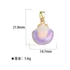 Colgante de cobre con forma de lazo de concha gota de aceite de perla transfronterizo para mujer, estrella de mar, cangrejo, accesorios de joyería serie estilo océano