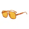 Óculos Jamie 5182 High-End Estilo de Rua Óculos de Sol Retrô com Ponte Dupla Óculos de Sol Anti-UV para Homens e Mulheres