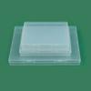 Caja Cuadrada Plana, Caja de Almacenamiento Cuadrada Transparente, Caja de Embalaje para Componentes de Piezas de Ferretería, Caja Organizadora de Plástico para Documentos y Certificados