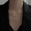 Collar de camelia para mujer, ligero, lujoso, nicho, sencillo, a la moda, con diseño de cadena, estilo dibujable, avanzado, explosivo, dulce y genial, para clavícula.