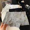 Calzón Boxer de Algodón Antibacterial 10A con Entrepierna Extendida Anti-Exposición Dos en Uno de Seguridad para Mujer, Calzones Boxer de Algodón Clase a para Mujer