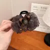 Pinza para el Cabello de Malla con Flor de Pedrería de Alta Gama, Elegante y Versátil, Accesorio Popular para Peinados Recogidos en la Parte Trasera de la Cabeza