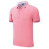 185g Shidu SD21002 mercerizado manga curta pérola algodão camisa polo logotipo masculino estampado roupas de trabalho colarinho branco