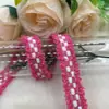 Borda de Renda Xadrez Estilo Coreano Estilo Chanel, Acessórios de Renda Estilo Chanel, Acabamento de Borda para Gola e Punho de Roupa DIY