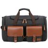 Nueva Bolsa de Viaje de Lona de Gran Capacidad Transfronteriza de Color Contrastante Estilo Retro Europeo y Americano para Hombre, de Mano, Cruzada, Doble Tapa, Bolsa de Gimnasio