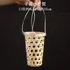 Mini Cesta de Bambu Trançado Cesta de Frutas Pequena Criativa Feita à Mão Cesta para Armazenamento Doméstico Cesta de Armazenamento de Vegetais Pá de Bambu Peneira de Arroz