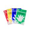 Guantes desechables grado alimenticio catering cocina película plástica engrosada pe guantes transparentes fabricantes mayoreo color