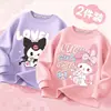 Sudadera para Niñas Primavera y Otoño 2024 Nuevo Top de Otoño para Niños Ropa de Otoño para Niños Medianos-Grandes Estilo Occidental de Manga Larga para Niña