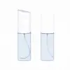 Botella de Spray Transparente de 50ml 80ml Loción Plástico PET Botella de Hidratación Botella con Spray Lateral Cosméticos Reempaque Tónico