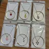 Juego de collar y pulsera de aleación para mujer, joyería para estudiantes, pequeños regalos mixtos, suministro de tienda de 2 yuanes, venta al por mayor