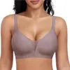 Sutiã push-up sem costura plus size europeu e americano com lindo design nas costas, peça única, fecho nas costas, top regata sem aro atacado