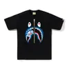 Suministro Mayorista Transfronterizo de Marca de Moda, Dropshipping de Comercio Exterior, Camiseta de Manga Corta Pesada Bape Cabeza de Mono Tiburón 230g 30