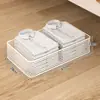 Caixa de Armazenamento Plana com Rodas sob a Cama do Dormitório, Organizador Tipo Gaveta para Roupas e Livros, Solução de Armazenamento sob a Cama