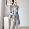 Casaco Miyake Special Cabinet Coat Feminino Primavera e Outono Fino Textura Plissada de Alta Qualidade Cardigan Feminino Exterior Mudo