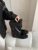Botines de Tobillo de Ballet Redondos Retro con Lazo 2026 para Mujer, Estilo Coreano, Botines Desmontables de Uso Bidireccional, Botas de Pila Plisadas