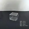 Caixa de Exibição Transparente de Acrílico Quadrada Caixa de Plástico PS para Armazenamento de Espécimes Minerais e Miniaturas com Tampa Caixa de Embalagem à Prova de Poeira