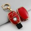 Aplicável a 2 chaves Mercedes-Benz plug-in carro chave GLA GLS GLC GLE CE série chave capa protetora borda dourada