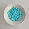 Material ecológico cuentas en espiral cuentas de agujero recto accesorios para llavero cadena de teléfono hecha a mano DIY materiales para joyería cuentas sueltas
