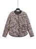 Amazon comercio exterior transfronterizo ropa de mujer europea y americana 2024 otoño e invierno nueva moda estampado animal abrigo delgado de algodón estampado
