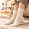 Calcetines para Mujer de Otoño e Invierno de Media Pantorrilla con Felpa Gruesa Calentita Calcetines de Maternidad Invierno Cálido del Noreste Calcetines Largos para el Suelo