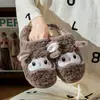 Chinelos de Algodão Desenho de Coelho para Mulheres, Fofos e Quentes, Adequados para Uso Externo no Inverno, Novo Modelo 2026, Chinelos Pelúcia para Casa para Meninas