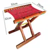 Taburete Plegable Portátil de Madera Maciza de Espino para Uso Doméstico Pequeño para Niños y Adultos, Silla de Exterior, Silla de Pesca, Taburete