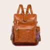 Mochila de Viagem Couro Macio Têxtil Bolsa Grande 2021 Nova Moda Japonesa e Coreana Simples Combina com Tudo Casual PU Mochila Feminina