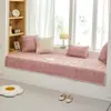 Nueva Alfombrilla Gruesa Antideslizante de Felpa de Conejo para Ventana Abuhardillada Cojín Sencillo y Moderno para Dormitorio Balcón Cojín Tatami