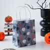 Mini Bolsa de Papel de Halloween con Patrón de Calabaza de Calavera Pequeña, Bolsa de Mano de Dibujos Animados para Exportación, Bolsa de Embalaje para Regalo, 2 Opciones